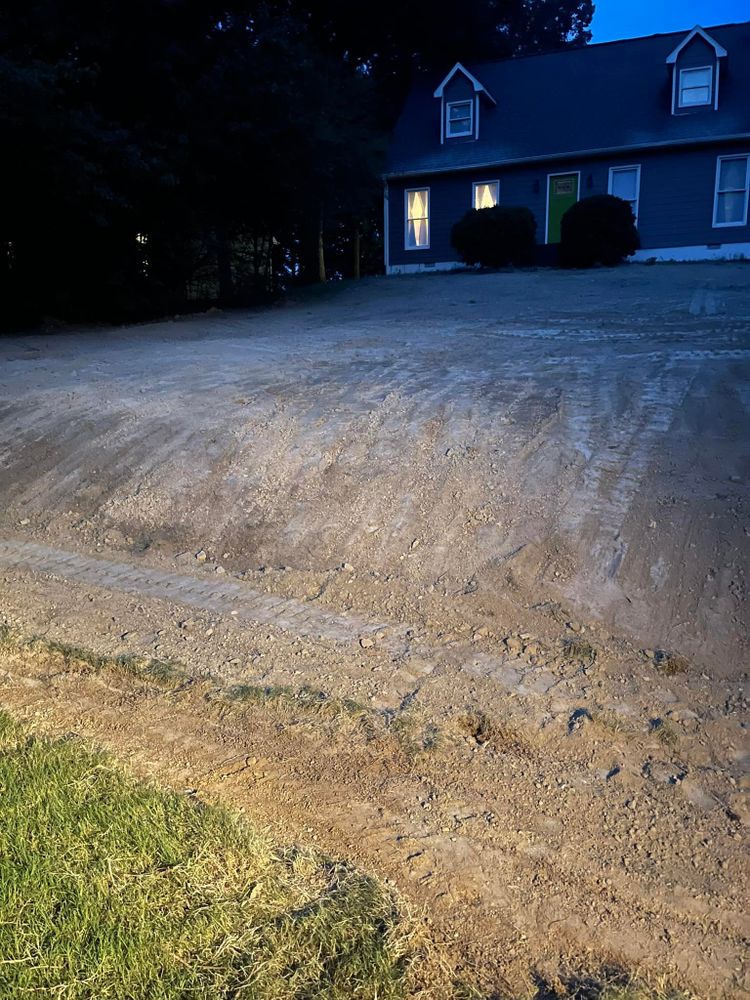 Excavating for Cline's Land Management in Dalton, GA