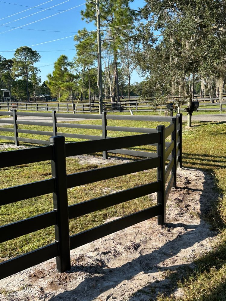 Buckley All Steel Fence for Allbritton's Outdoor Solutions Inc in Geneva, FL