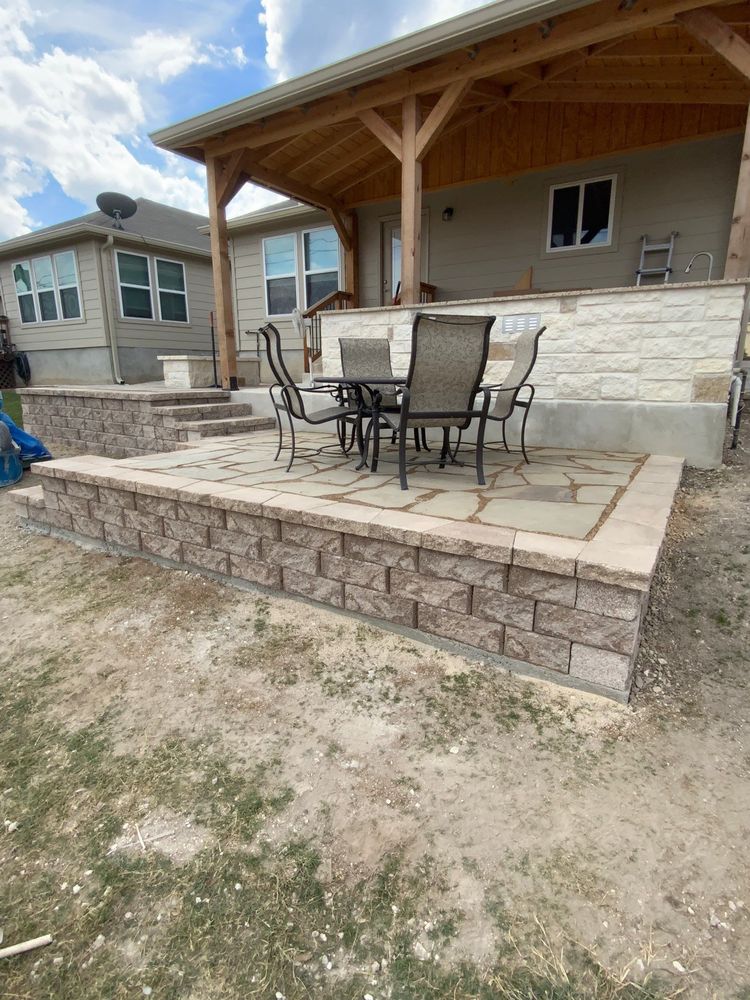 Landscape Design and Installation for Espinoza Landscape in Cibolo, TX