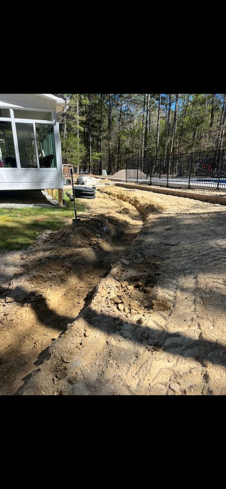 Grading for KM Landworks in Moncure ,  NC