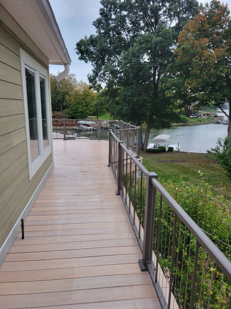 Enhance your outdoor space with our durable and low-maintenance composite decks, providing a beautiful and long-lasting solution for enjoying your backyard. Contact us today to elevate your home! for Indiana Deck And Fence LLC in Indianapolis, IN