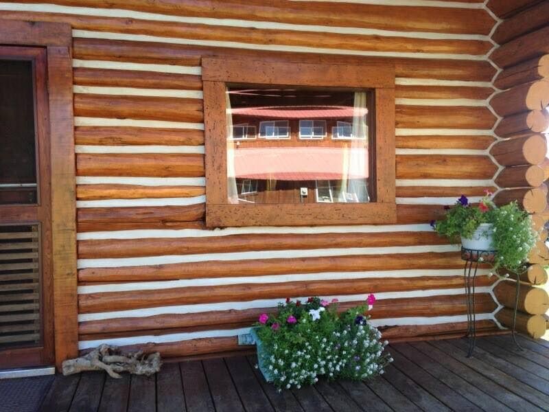 Log Home Restoration for True Blue Logworks LLC in Corvallis, MT