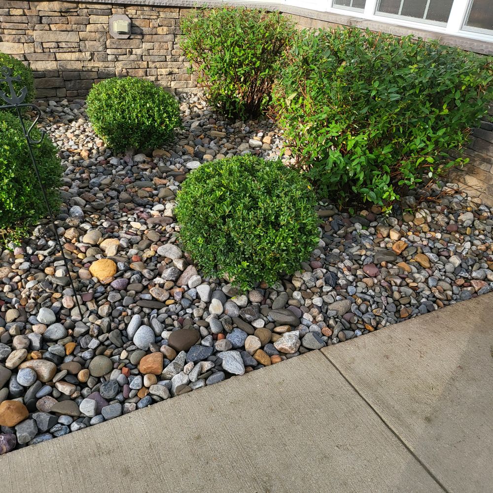 Landscape Design/ Rocks and Pavers for Sam I AM Property Solutions in Sunderland, MD