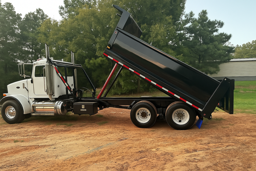 Tandem Dump Truck, End Dump and Belly Dump for Tyler Sand Gravel And Excavation in Ben Wheeler, TX