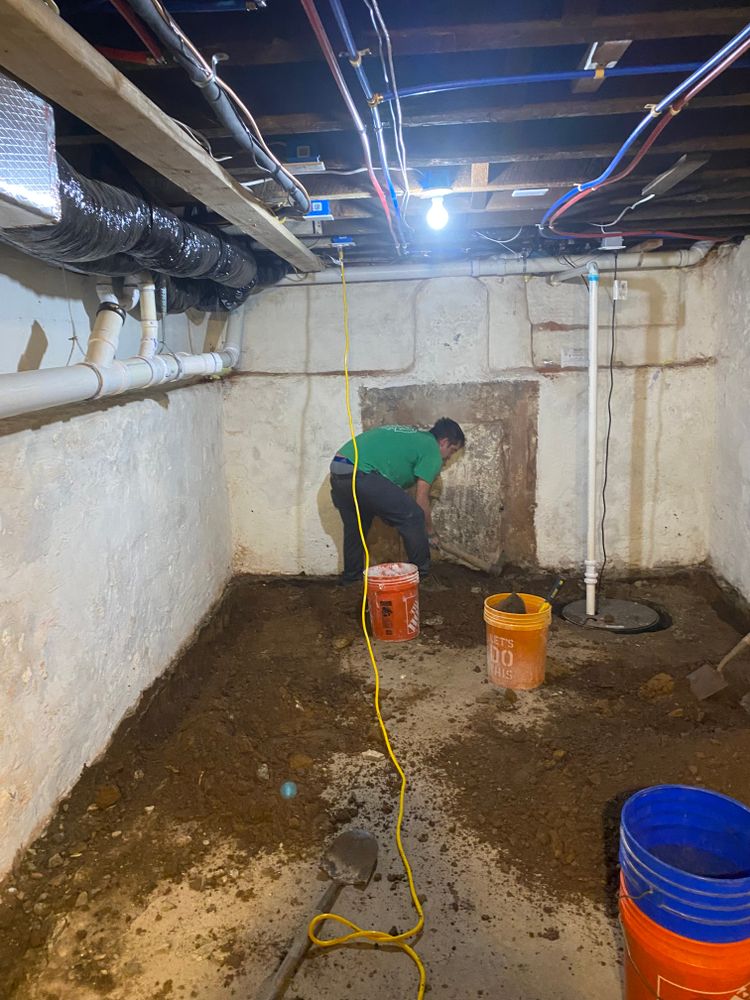 Basement waterproofing  for Markey Masonry LLC in Phoenixville, PA