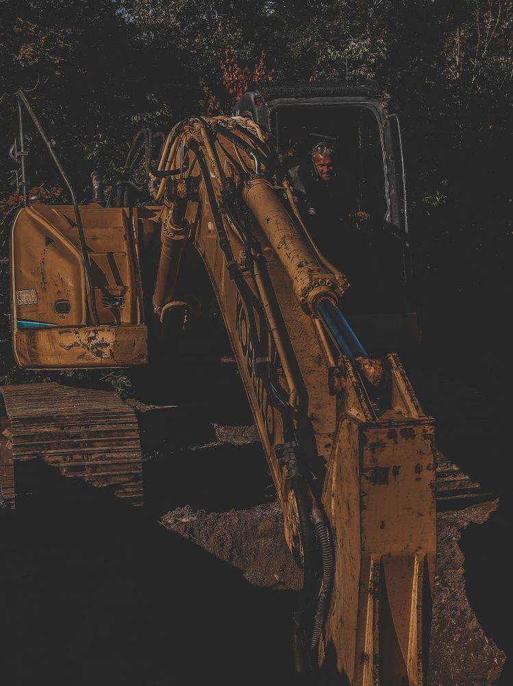 Carving a Pond into a Mountain Side for Andy Naylor Excavation in Johnson, VT