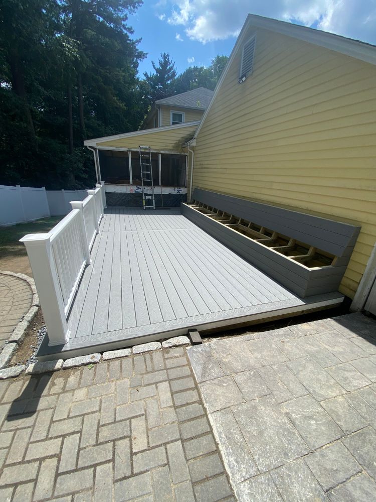 Transform your outdoor space with our expert Deck & Patio Installation services, providing durable, stylish designs that elevate home aesthetics and functionality while offering a perfect spot for relaxation and entertainment. for Rmc Renovations Inc in Billerica, MA