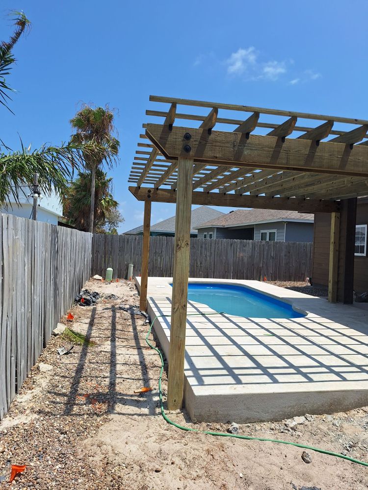 Pergolas for Keen Decorative Concrete in Corpus Christi, TX