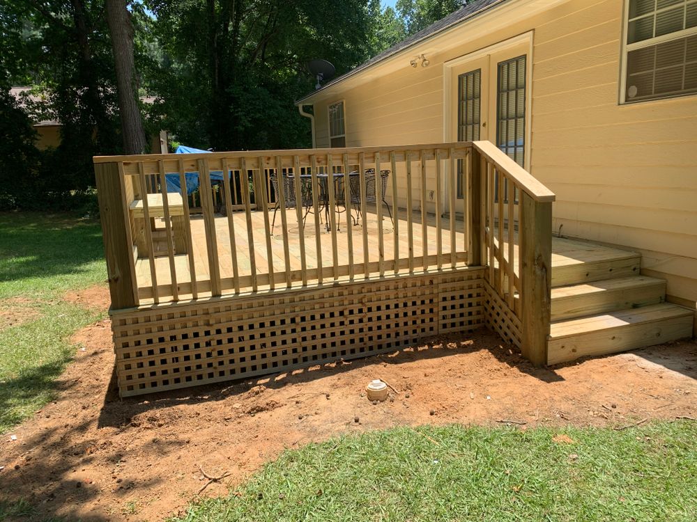 Decking work for Compadres Concrete in Griffin, GA