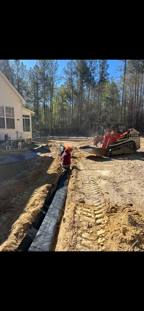 Grading for KM Landworks in Moncure ,  NC