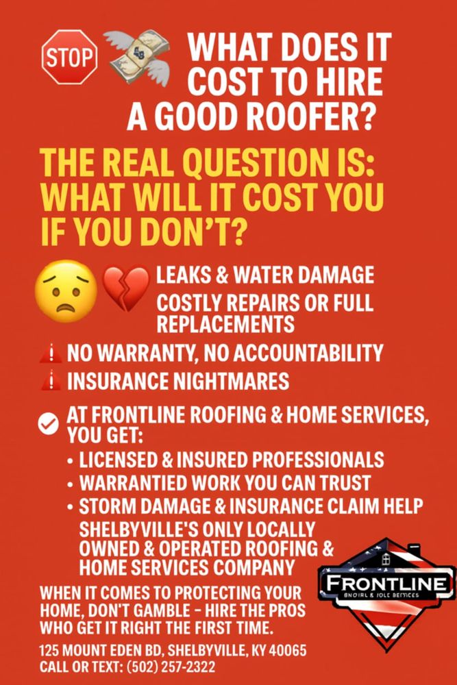 All Photos for Frontline Roofing & Home Services in Shelbyville, KY