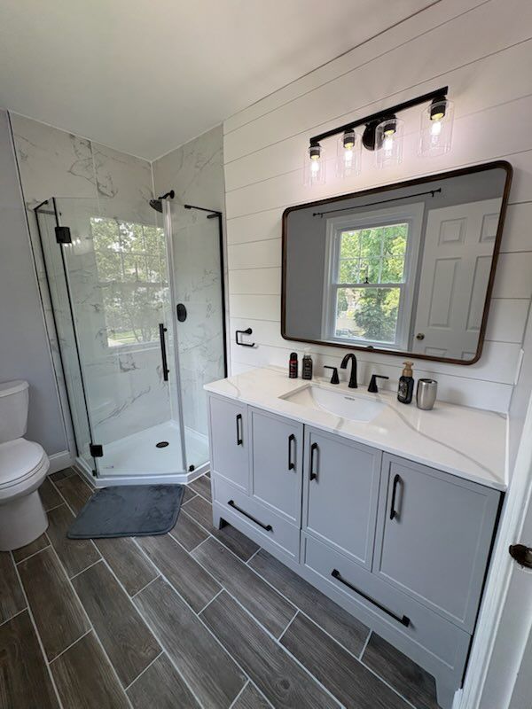 Our professional bathroom renovation service offers tailored designs, expert craftsmanship, and high-quality materials to transform your bathroom into a stylish and functional space that meets all your needs and desires. for Jackson & Son Construction in Burlington County, NJ