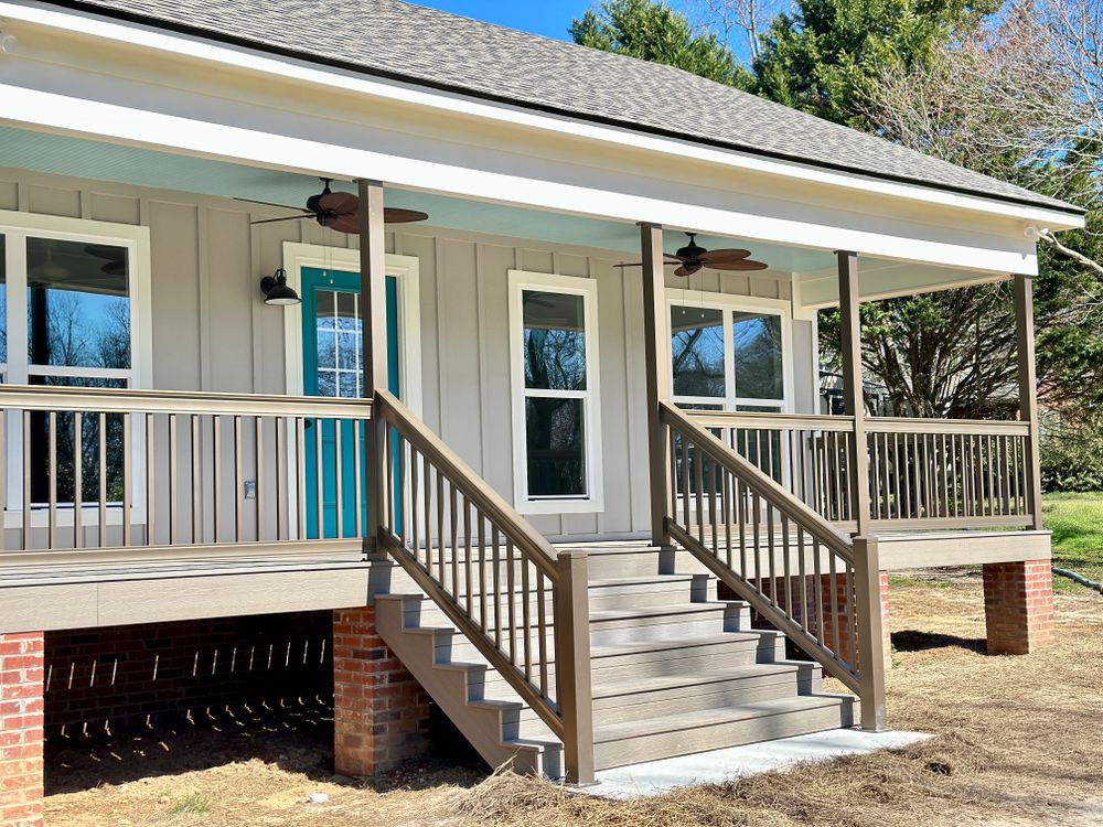 Aluminum Composite Porches and Decks  for Emfinger Custom Builders LLC in Pine Mountain, GA