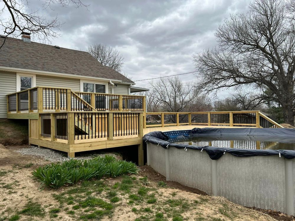 Shopping around but not wanting to pay for an estimate on your backyard oasis? We at Done Right Decking understand the stress and offer free on site estimates followed up with an email that provides an accurate quote. for Done Right Decking in Leavenworth, KS