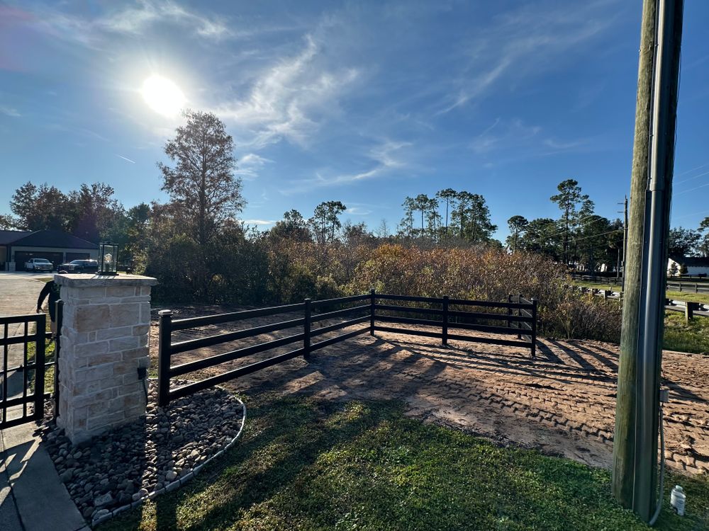 Buckley All Steel Fence for Allbritton's Outdoor Solutions Inc in Geneva, FL