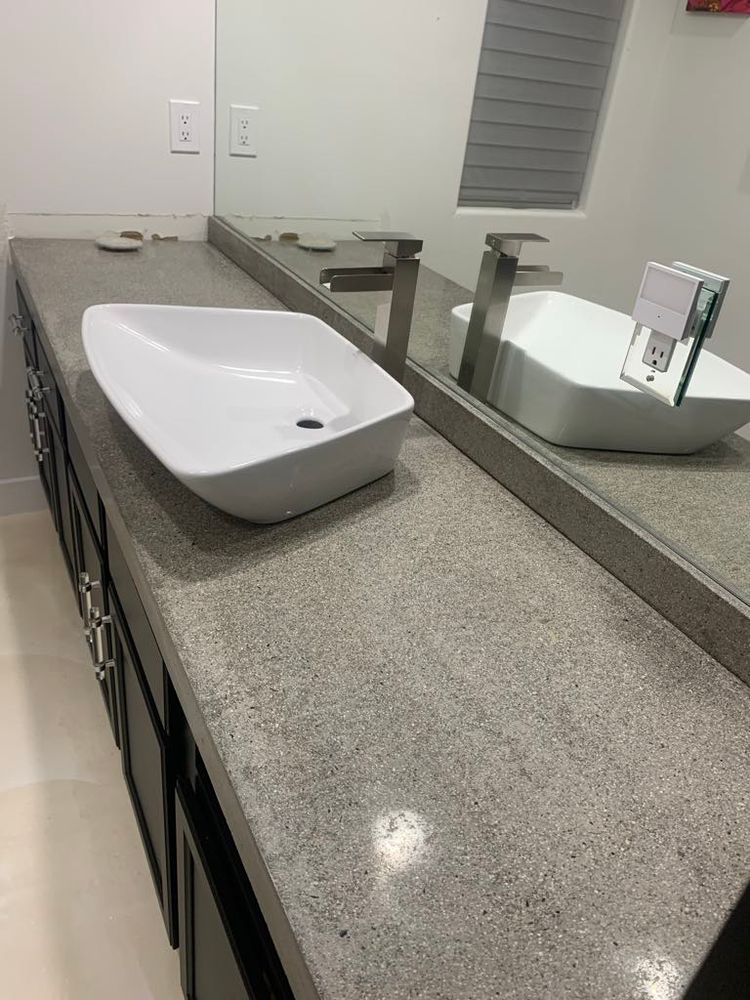 Concrete countertops for Surface FX in La Quinta, CA