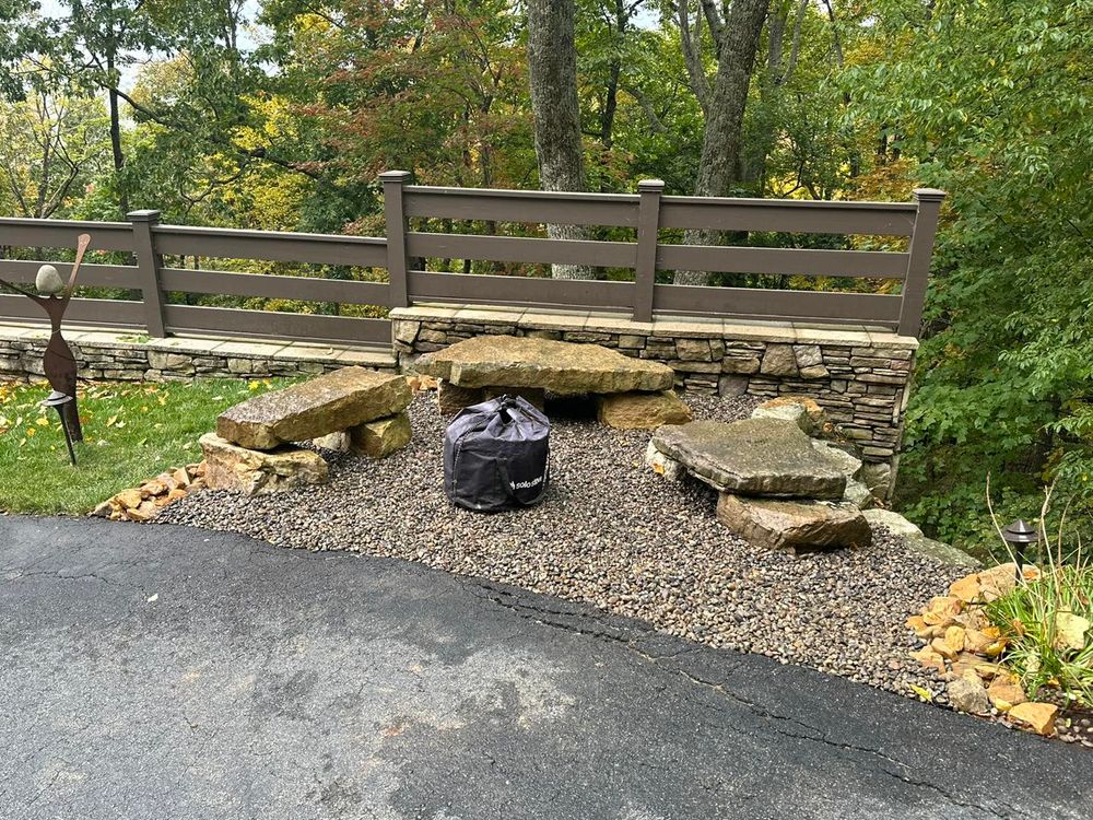 Enhance your outdoor space with our Hardscape Installation services, expertly crafted for durability and style. Explore "christmas lights installation near me" to add a festive touch this holiday season. for Brixton’s Lawn Care in Wilkesboro, NC