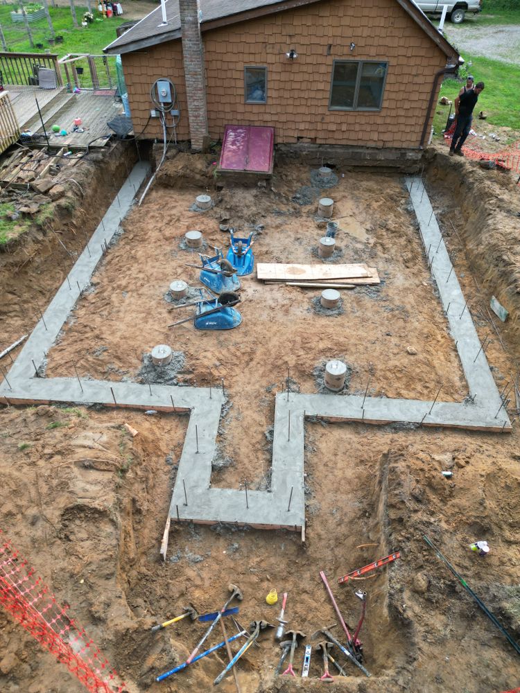 Excavation/Foundation work for Golden Hammer in Long Island,  NY