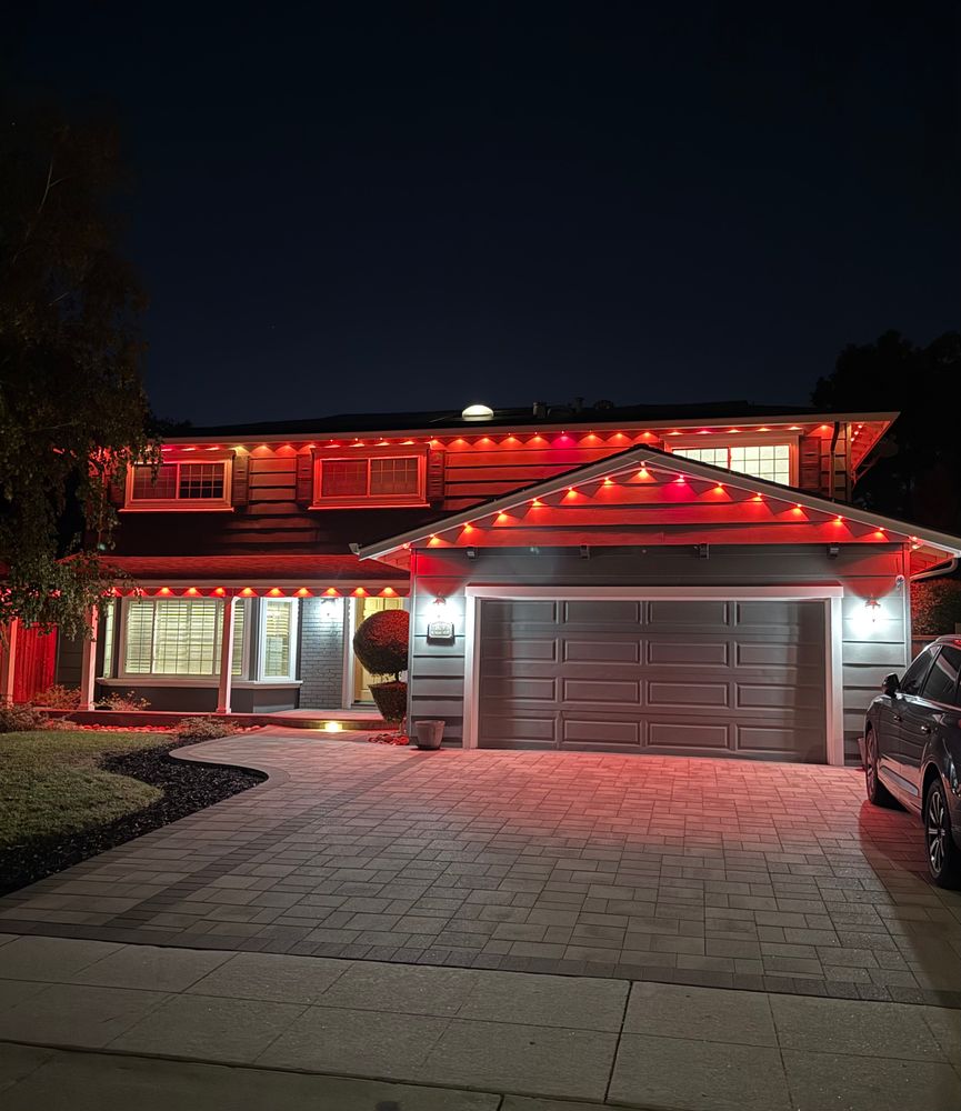 Permanent lighting for GGG Home Services in San Jose, CA