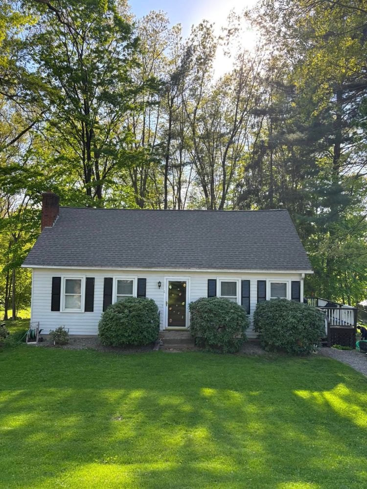 Our low pressure Roof Washing service safely removes algae, moss, dirt, and stains to restore your roof’s appearance, improve curb appeal, and help protect shingles from premature wear using gentle cleaning methods. for Superior Softwash NH in Londonderry, NH
