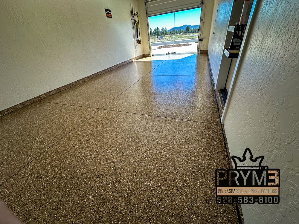Polyaspartic & Epoxy Garages for PRYME EPOXY LLC in Mayer, AZ