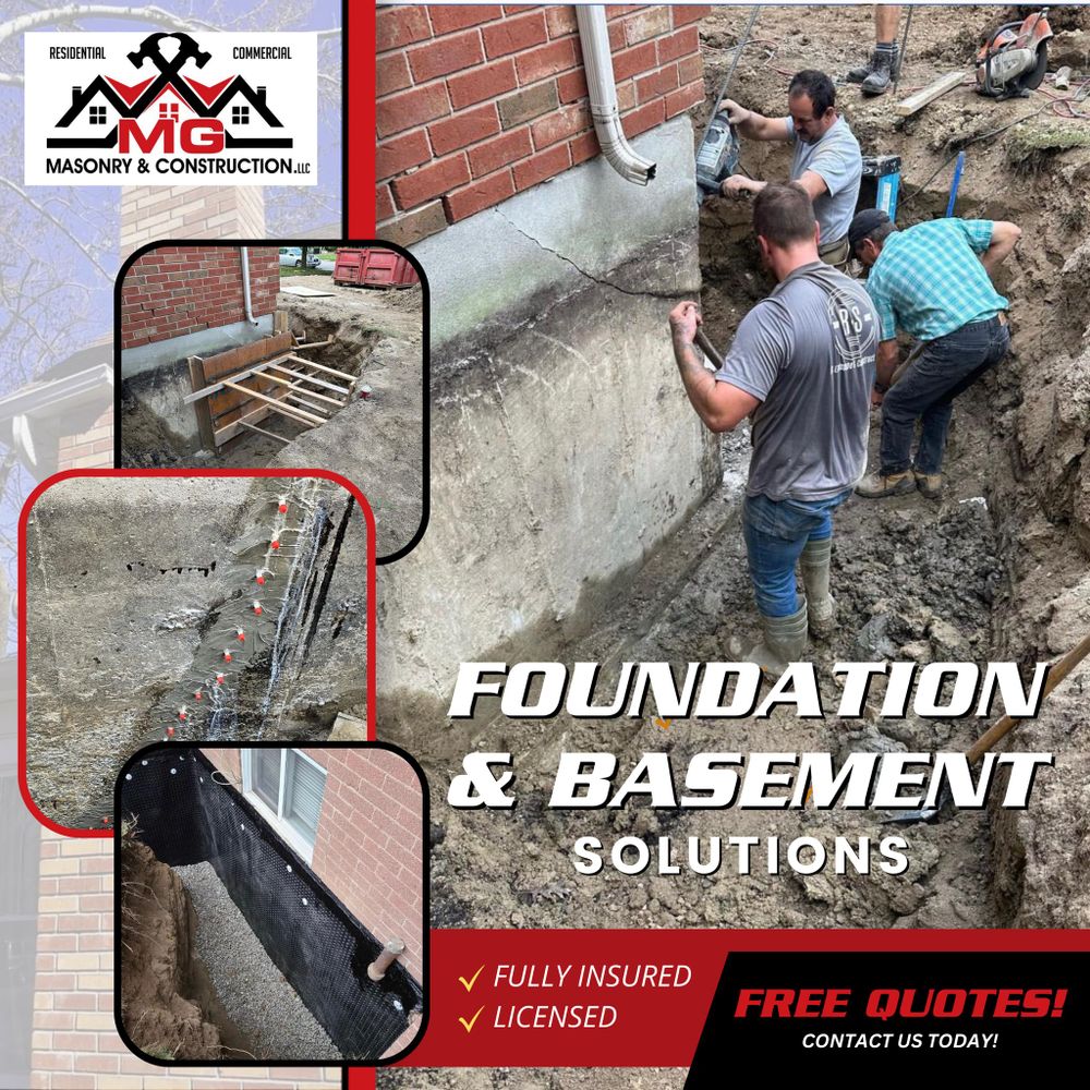 Our Foundation Repairs service offers expert solutions to ensure the stability and integrity of your home's foundation, including inspections, repairs, and reinforcement, especially in areas prone to chimney repairs. for Capital One Foundations and Masonry in Lowell, MA