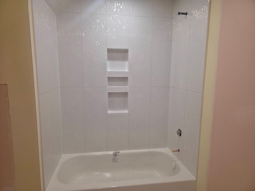 Tiling for Novo Tile Co. in Lillington, NC