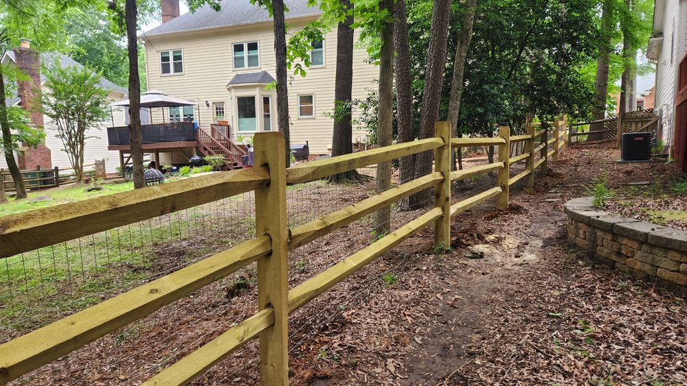 Split Rail Fence Charlotte, NC for Fence My Lawn in Charlotte, NC