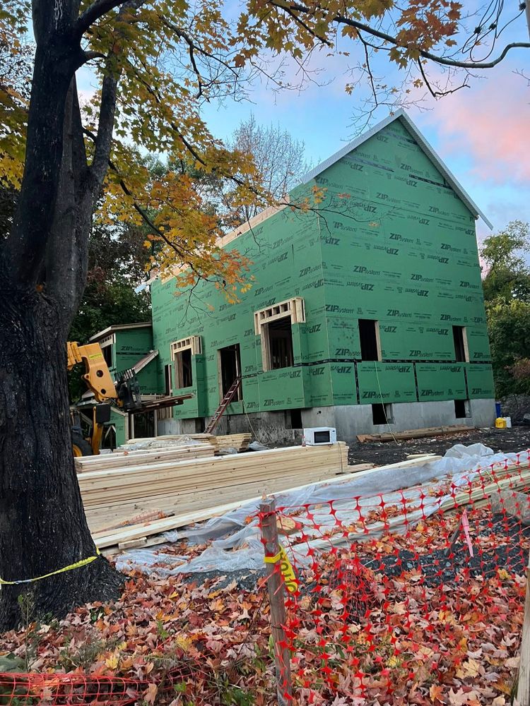 Excavating for Redwood Construction in Cranston, RI