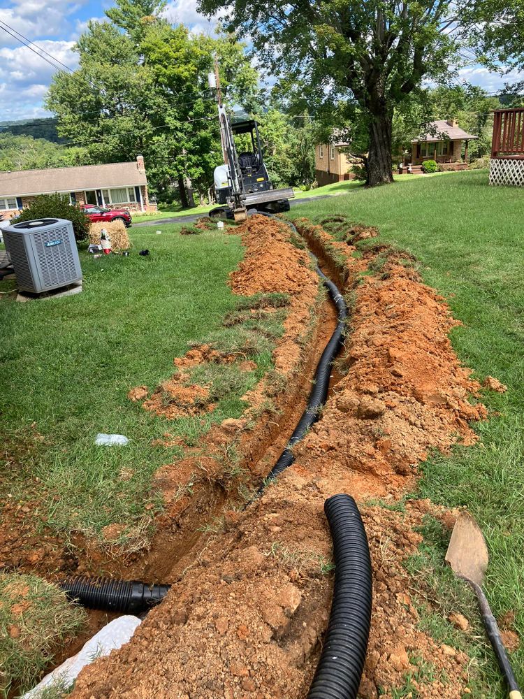 Excavating for Genesis Landworks in Bluff City, TN