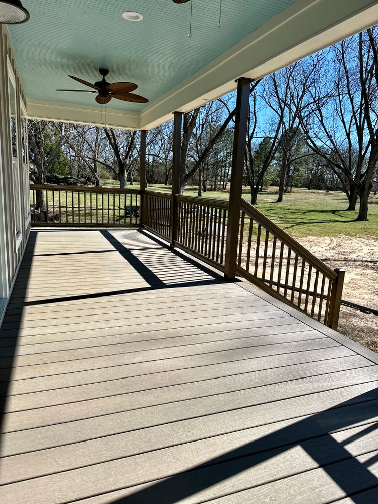 Aluminum Composite Porches and Decks  for Emfinger Custom Builders LLC in Pine Mountain, GA