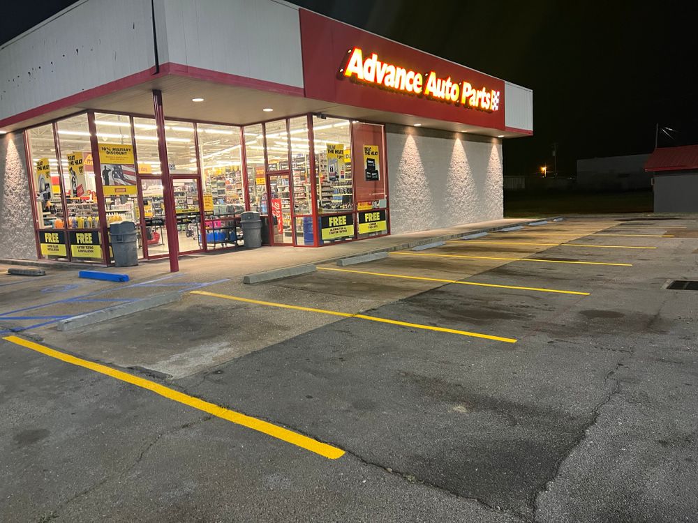 Parking Lot Striping for FunderFlow Commercial and Residential Pressure Washing Inc in Tupelo, MS