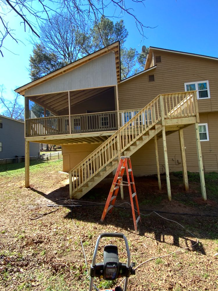 Decking work for Compadres Concrete in Griffin, GA