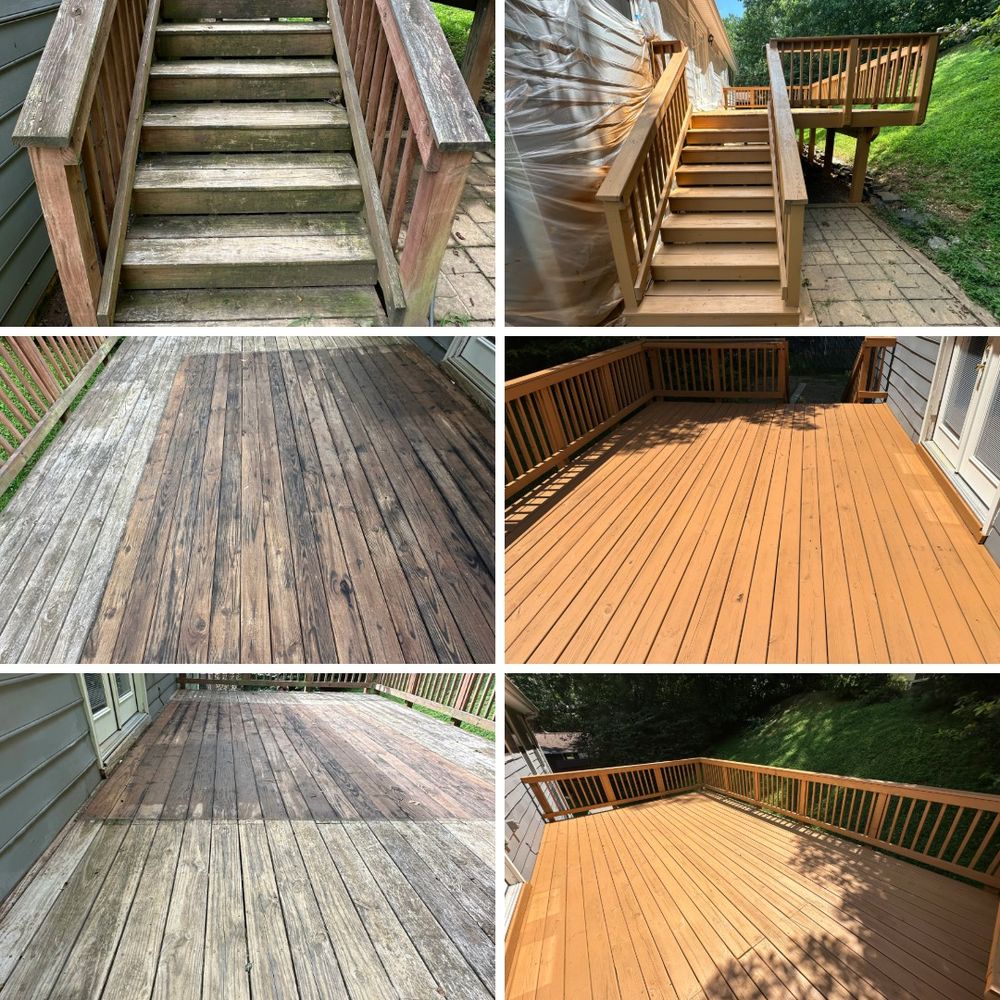 Enhance your outdoor living space with our professional deck & patio cleaning service, removing dirt and grime to restore your surfaces' natural beauty and ensure a safe, slip-free area for relaxation. for Detailed Power Washing in Fredericksburg, VA