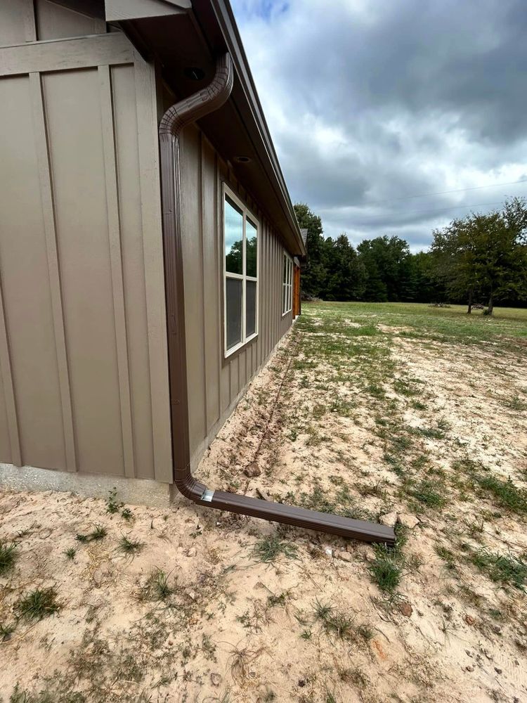 Our Fascia and Soffit Repair service ensures your home's roofline remains sturdy and protected, preventing moisture damage, enhancing curb appeal, and prolonging the lifespan of your gutters. Trust us for reliable repairs. for Coleman Gutters in Gilmer, TX