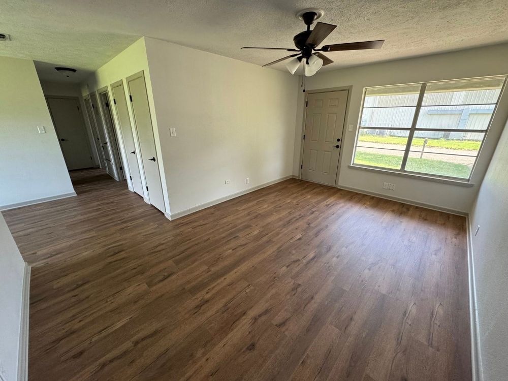 Transform your home with our expert Flooring service, offering a wide range of high-quality materials and professional installation to enhance durability, style, and comfort in every room. for K P Construction in Texarkana, TX