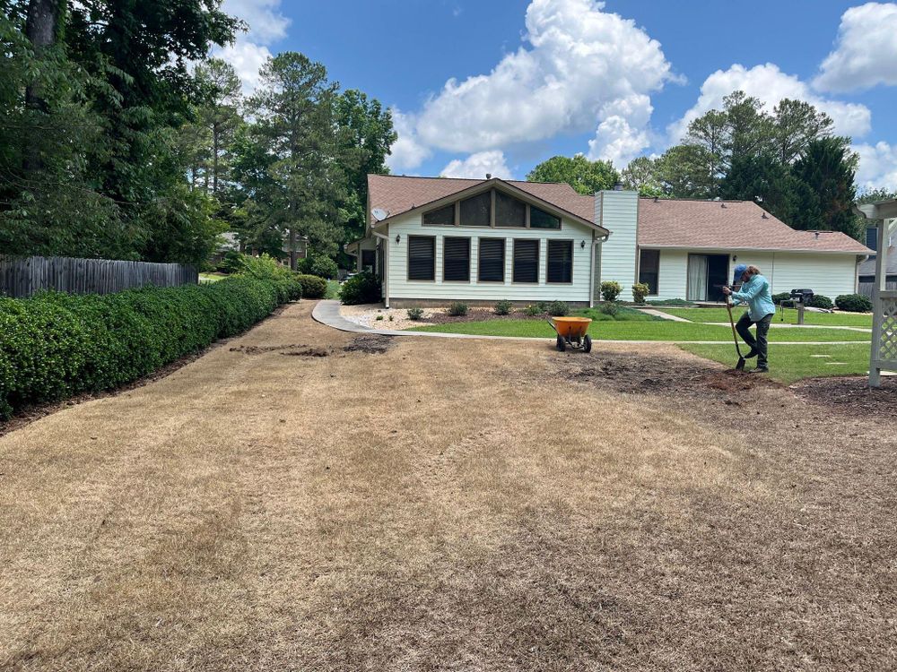 Mulch Installation for Zambrana Landscaping in Cobb County, GA