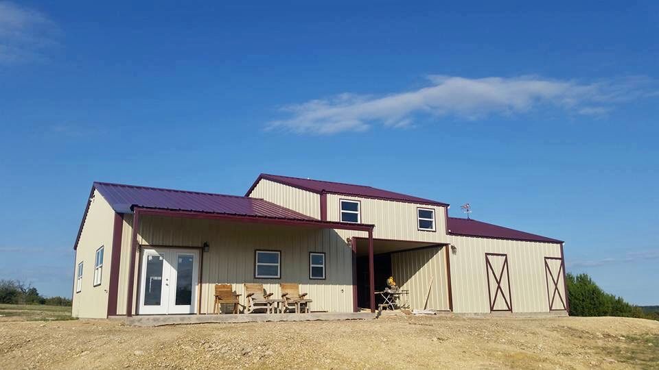 Barndominium with Loft for Herrmann Construction in Stephenville,  Texas