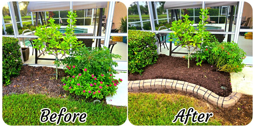 Before & After for AL Curbs in Cape Coral, FL