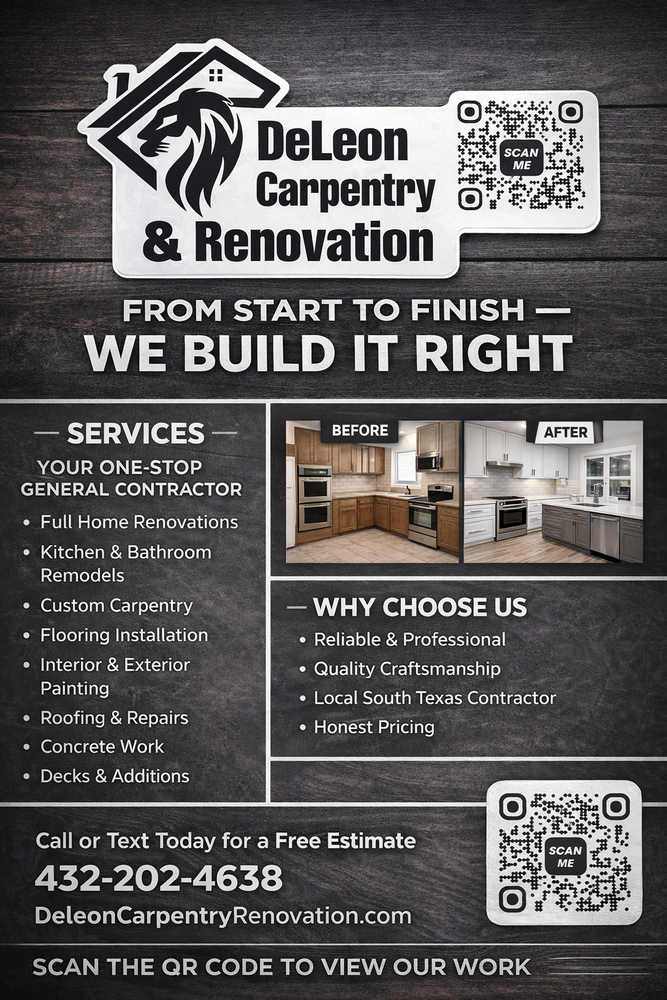 All Photos for De Leon Carpentry & Renovation  in Leakey, TX