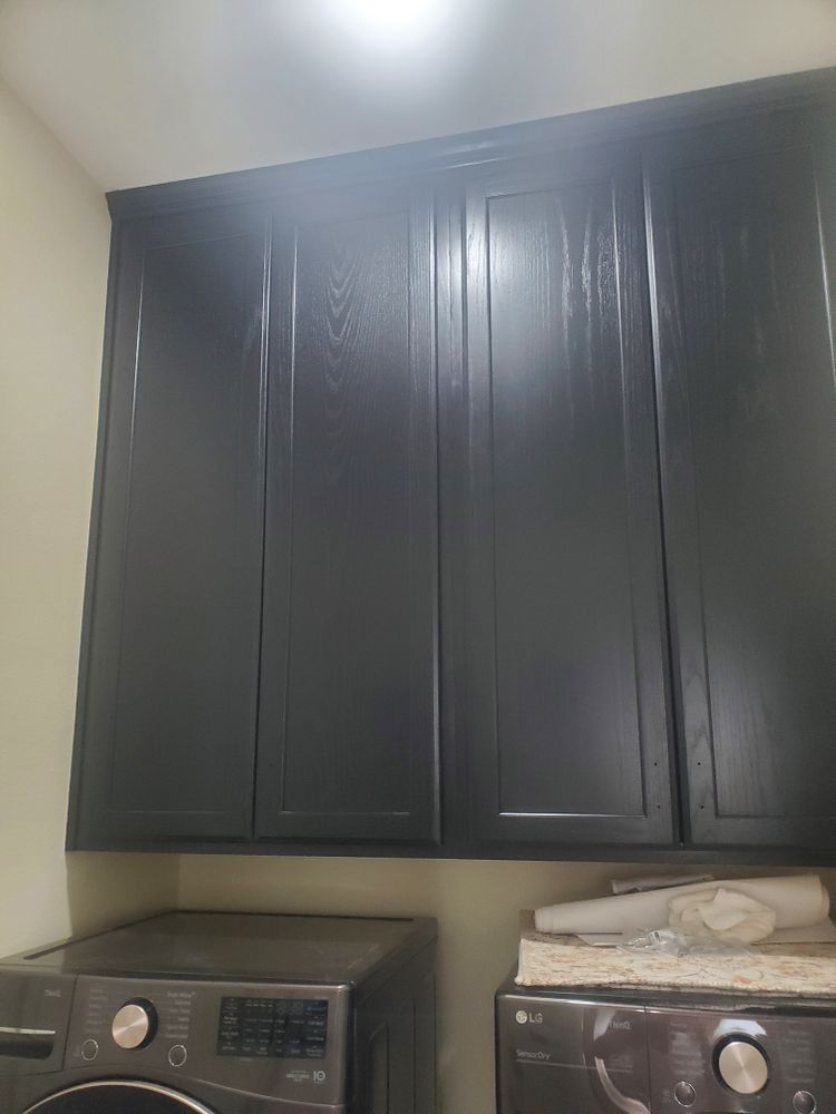 Cabinet finishing for R Smith Painting  in Ponder, TX
