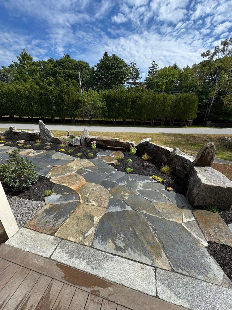 Patio Design & Construction for Organic Innovations Stonework and Design in Brunswick, ME