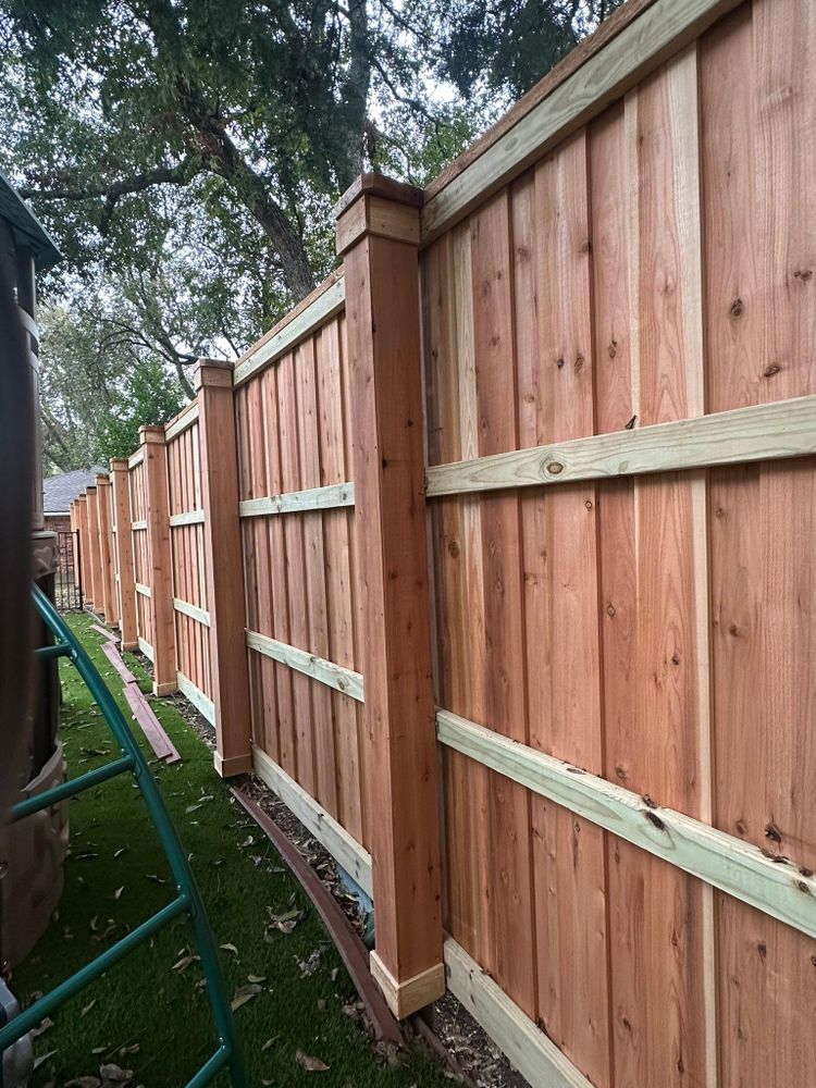 Fence Installation for JSL Woodworks and Contracting in Midlothian, TX