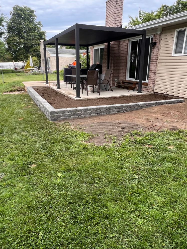 Retaining walls for Alltimate Outdoor Services in Warren, MI