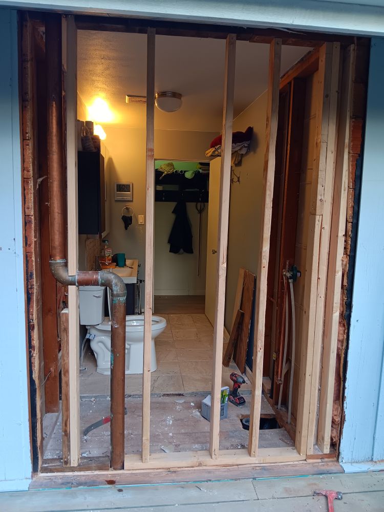 Remodel in progress for Rising Hawk Construction LLC. in Kitsap County, WA