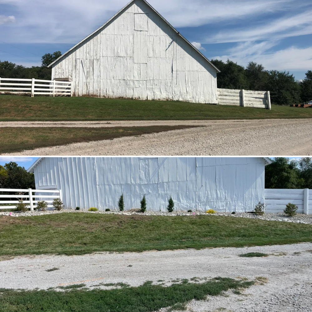 Before and After Transformations for Thomas' Lawn Care in Maryville, MO