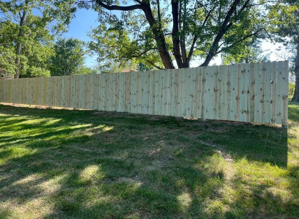 Fence Installation for Illinois Fence & outdoor co. in Kewanee, Illinois