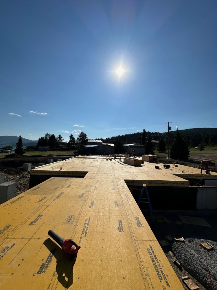 Framing for R&H Homes in Bozeman, MT
