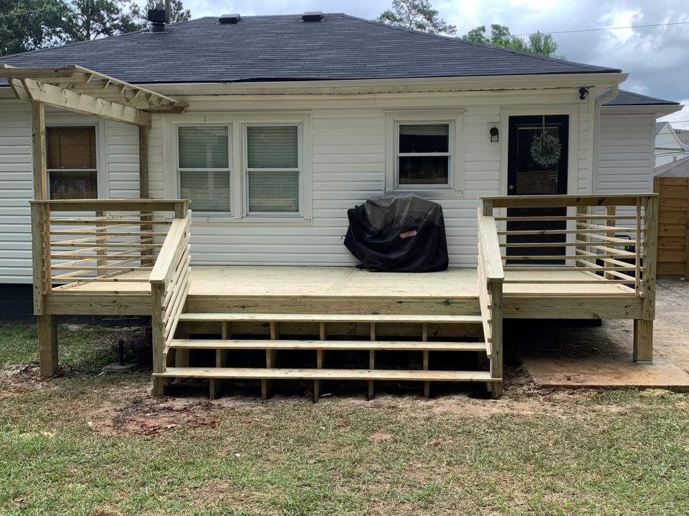 Decking work for Compadres Concrete in Griffin, GA