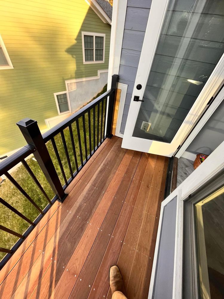 Revitalize your outdoor space with our expert Deck and Porch Repair services. We restore beauty and safety, ensuring your relaxation area is durable, appealing, and ready for enjoyment year-round. for Karnezis Construction in Candler, NC